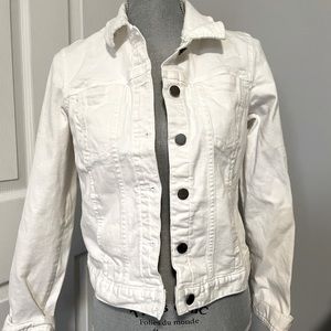 Calvin Klein white denim jacket size M
